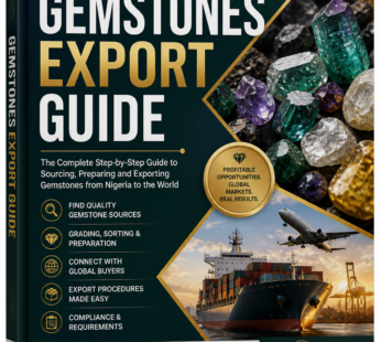 📘 Gemstones Export Guide – Complete Step-by-Step Manual for Profitable Gemstone Export Business